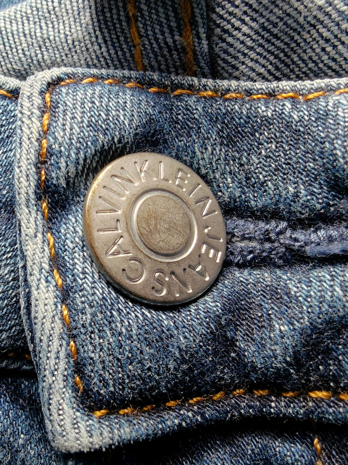 Women Calvin Klein CKJ001 Blue Skinny W27 L30 (EU 36 / S) Y2K Jeans