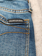 Women Calvin Klein CKJ001 Blue Skinny W27 L30 (EU 36 / S) Y2K Jeans