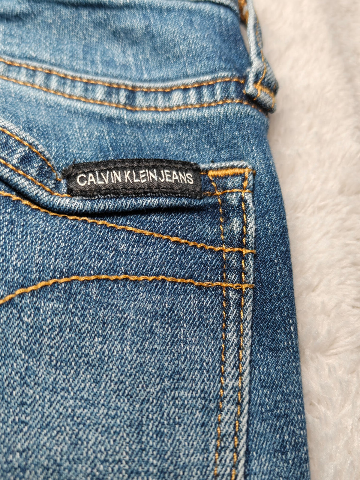 Women Calvin Klein CKJ001 Blue Skinny W27 L30 (EU 36 / S) Y2K Jeans