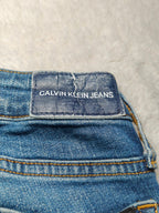 Women Calvin Klein CKJ001 Blue Skinny W27 L30 (EU 36 / S) Y2K Jeans