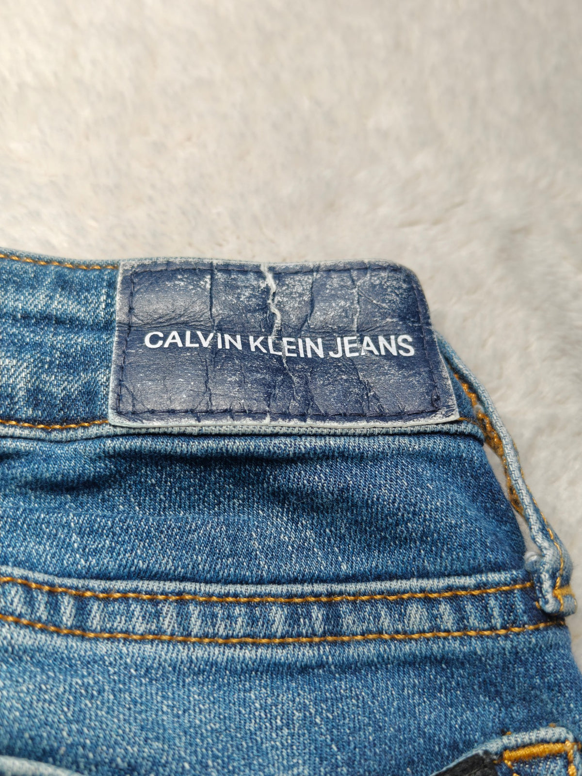 Women Calvin Klein CKJ001 Blue Skinny W27 L30 (EU 36 / S) Y2K Jeans