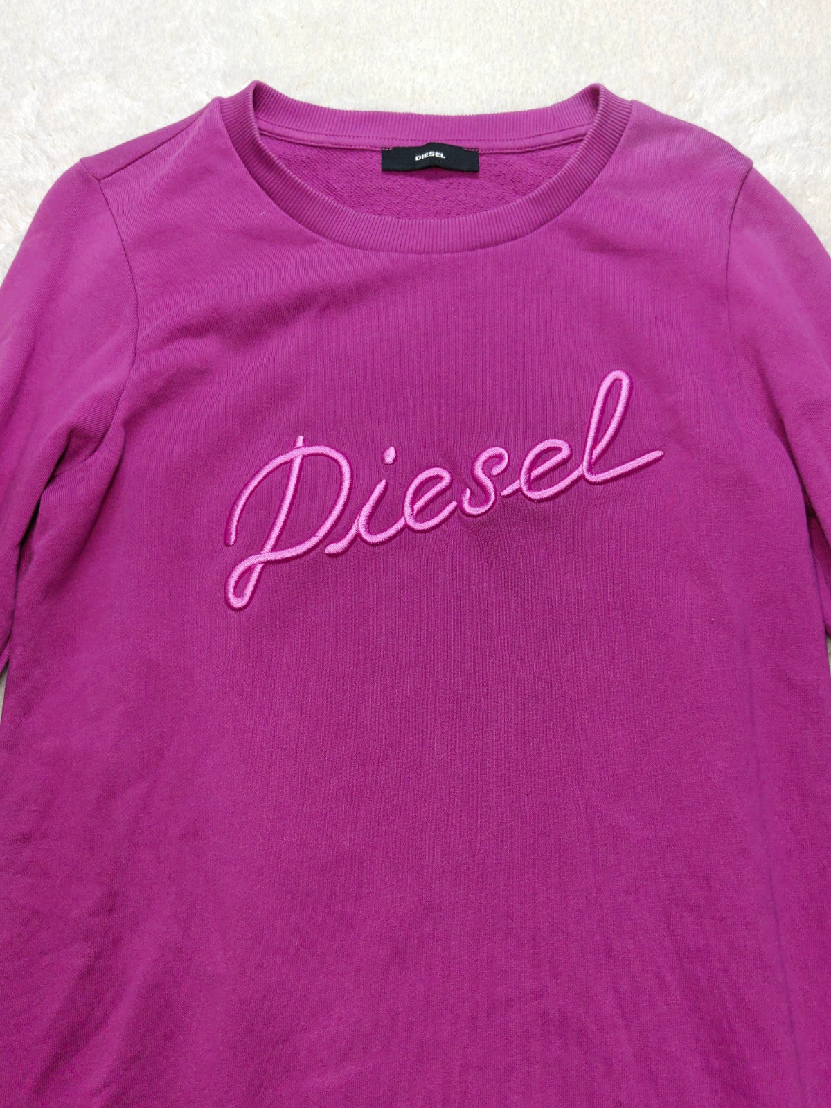 Women Diesel D-YVONNE sweatshirt dress Purple Sweatshirt S