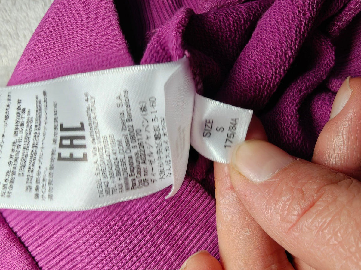 Women Diesel D-YVONNE sweatshirt dress Purple Sweatshirt S