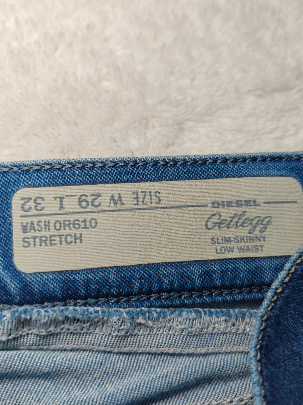 Women Diesel GETLEGG Blue 0R610 Slim W29 L32 (EU 38 / M) 2010s Jeans
