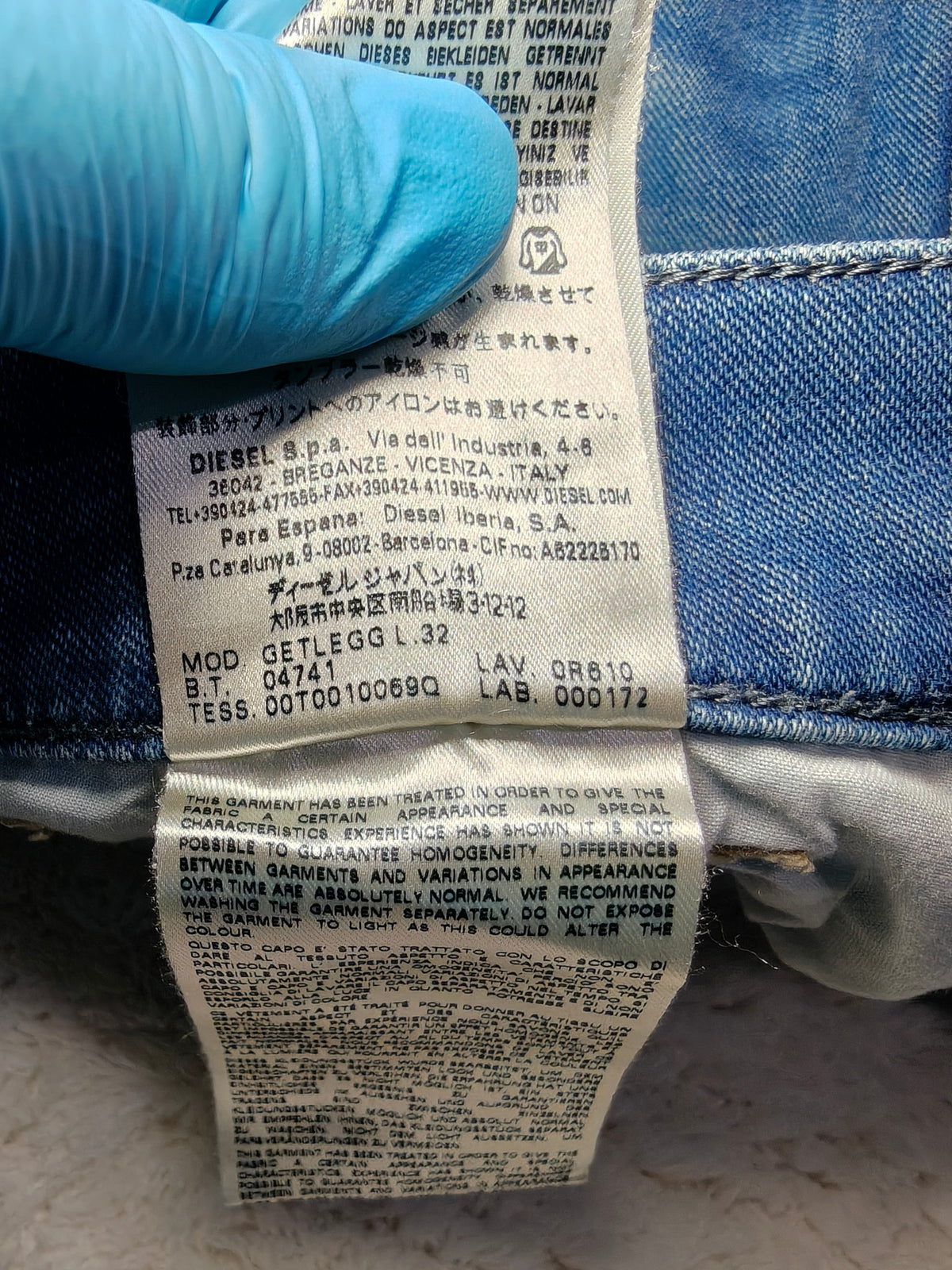 Women Diesel GETLEGG Blue 0R610 Slim W29 L32 (EU 38 / M) 2010s Jeans