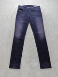 Women Diesel Grupee Made in Italy Dark blue 0818G Slim W28 L32 (EU 38 / M) Y2K Jeans