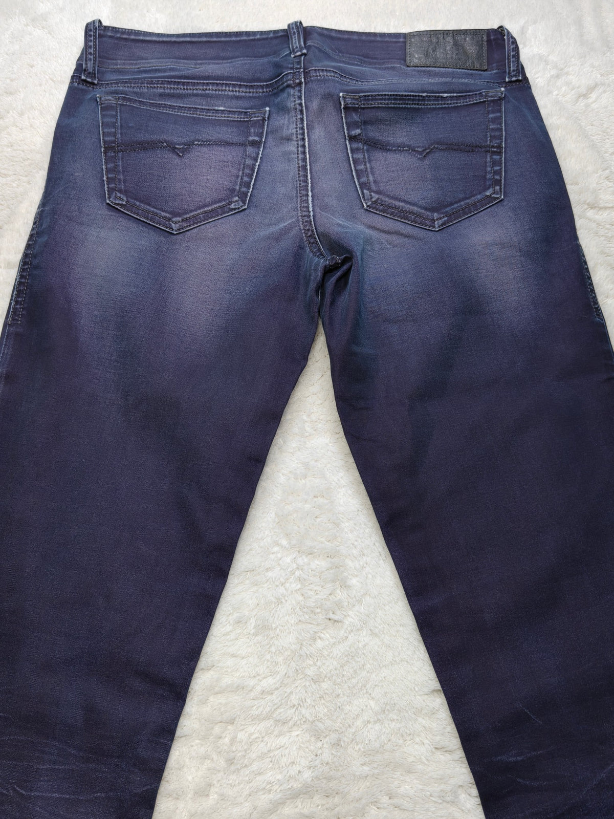 Women Diesel Grupee Made in Italy Dark blue 0818G Slim W28 L32 (EU 38 / M) Y2K Jeans