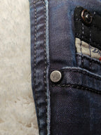 Women Diesel Grupee Made in Italy Dark blue 0818G Slim W28 L32 (EU 38 / M) Y2K Jeans
