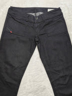 Women Diesel Hushy Black 0064U Slim W28 L30 (EU 38 / M) 2010s Jeans