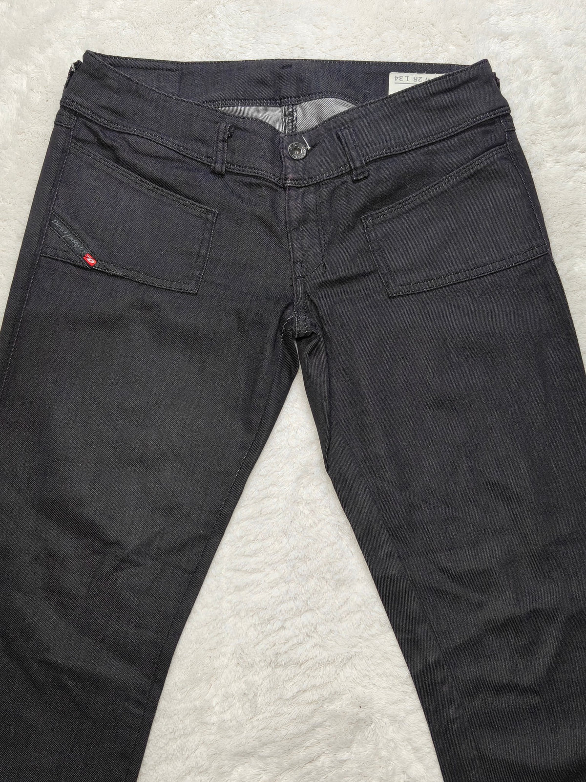 Women Diesel Hushy Black 0064U Slim W28 L30 (EU 38 / M) 2010s Jeans