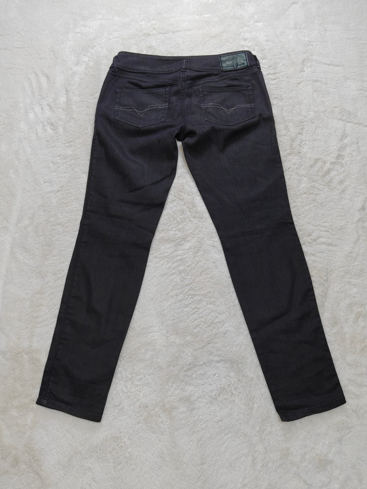 Women Diesel Hushy Black 0064U Slim W28 L30 (EU 38 / M) 2010s Jeans