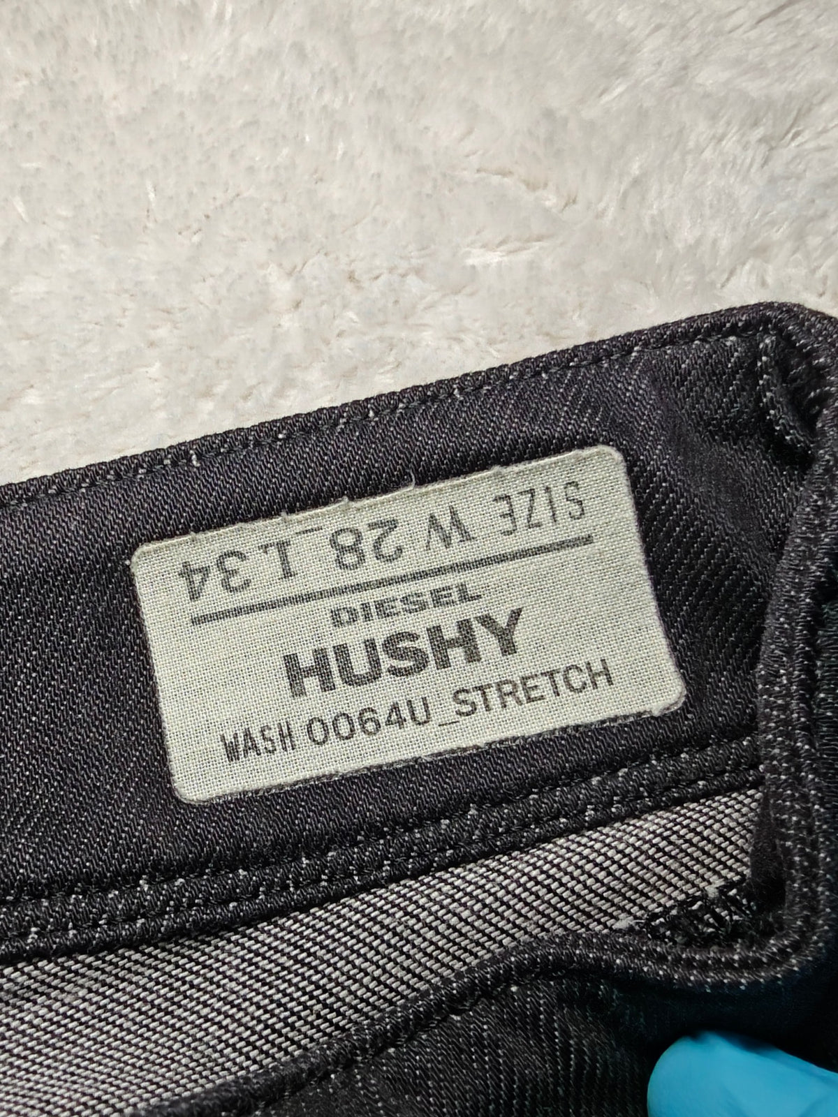 Women Diesel Hushy Black 0064U Slim W28 L30 (EU 38 / M) 2010s Jeans