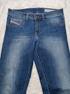 Women Diesel Livier-Ankle Blue 0826L Super Slim Jegging W28 L30 (EU 38 / M) Y2K Jeans