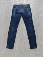 Women Diesel Livier-Ankle Blue 0826L Super Slim Jegging W28 L30 (EU 38 / M) Y2K Jeans