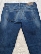 Women Diesel Livier-Ankle Blue 0826L Super Slim Jegging W28 L30 (EU 38 / M) Y2K Jeans