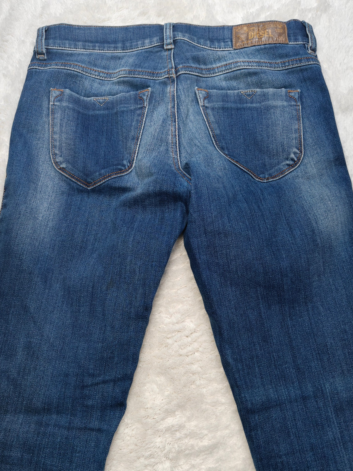 Women Diesel Livier-Ankle Blue 0826L Super Slim Jegging W28 L30 (EU 38 / M) Y2K Jeans