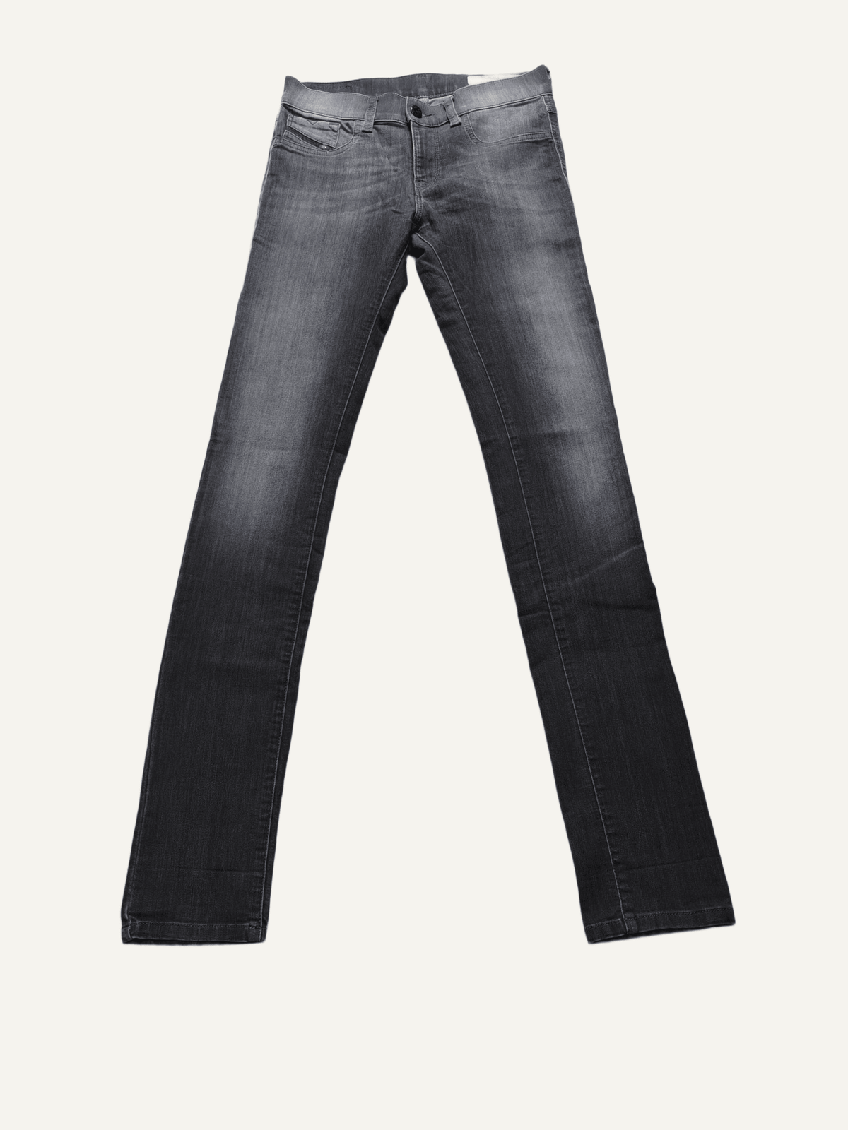 Women Diesel Livier Dark grey 0662G Super slim jegging W26 L34 (EU 36 / S) Y2K Jeans