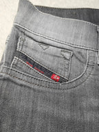 Women Diesel Livier Dark grey 0662G Super slim jegging W26 L34 (EU 36 / S) Y2K Jeans