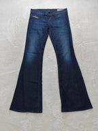 Women Diesel Livier-Flare Dark blue 0068S Flared W29 L32 (EU 38 / M) Y2K Jeans