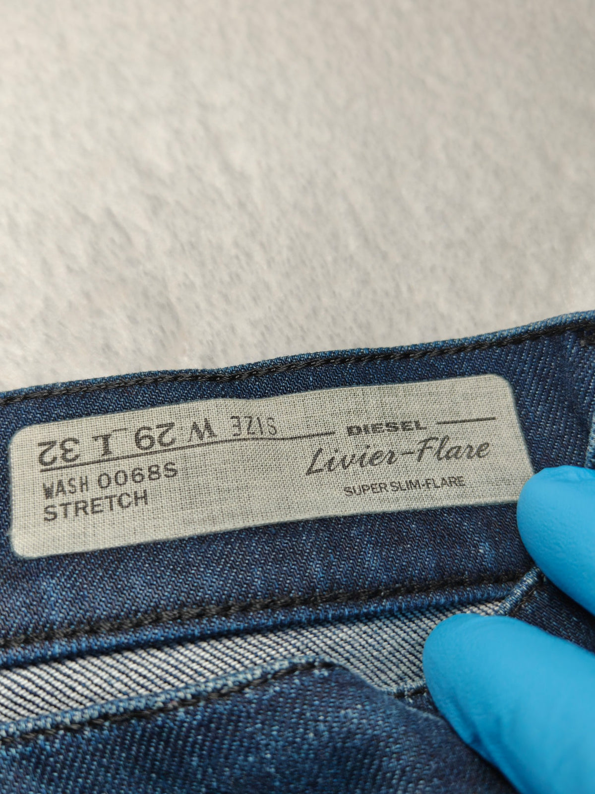 Women Diesel Livier-Flare Dark blue 0068S Flared W29 L32 (EU 38 / M) Y2K Jeans