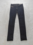 Women Diesel Livier-Sp Dark blue SR16A Super-slim jegging W29 L34 (EU 38 / M) Y2K Jeans