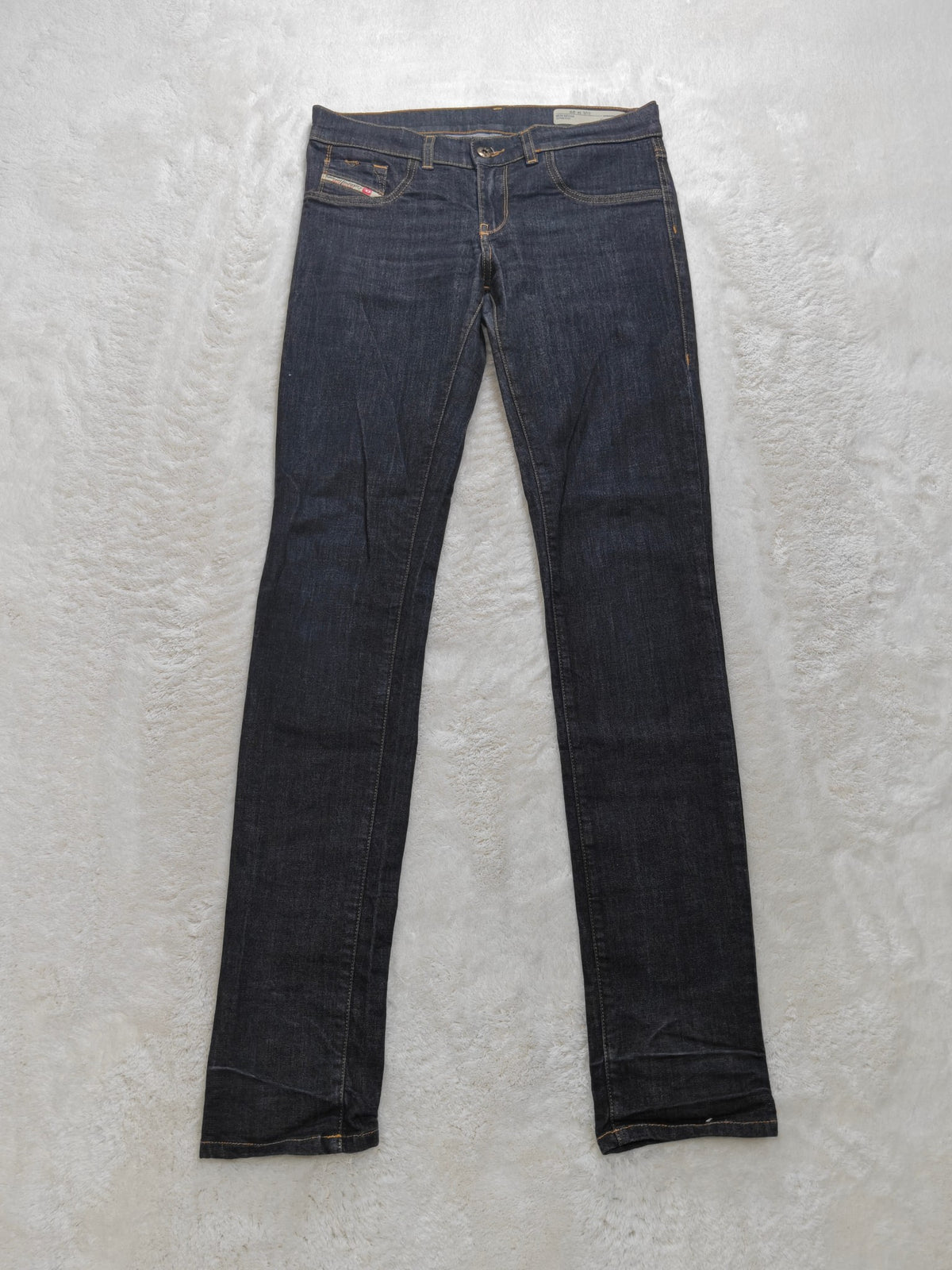 Women Diesel Livier-Sp Dark blue SR16A Super-slim jegging W29 L34 (EU 38 / M) Y2K Jeans