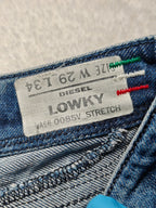 Women Diesel Lowky Blue 008SV Slim straight W29 L34 (EU 38 / M) 2010s Jeans