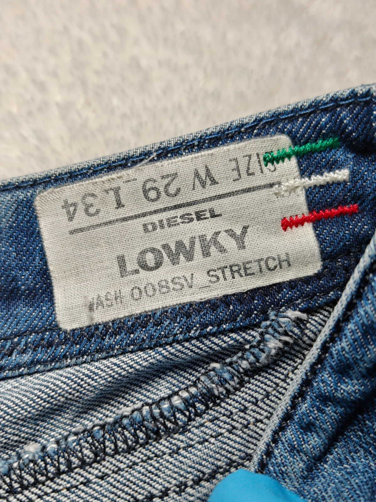 Women Diesel Lowky Blue 008SV Slim straight W29 L34 (EU 38 / M) 2010s Jeans