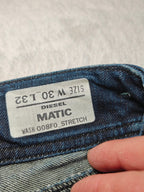 Women Diesel Matic Blue 008F0 Slim W30 L32 (EU 40 / L) Jeans
