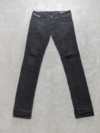 Women Diesel Matic Made in Italy Black 008GX Slim W28 L34 (EU 38 / M) Jeans
