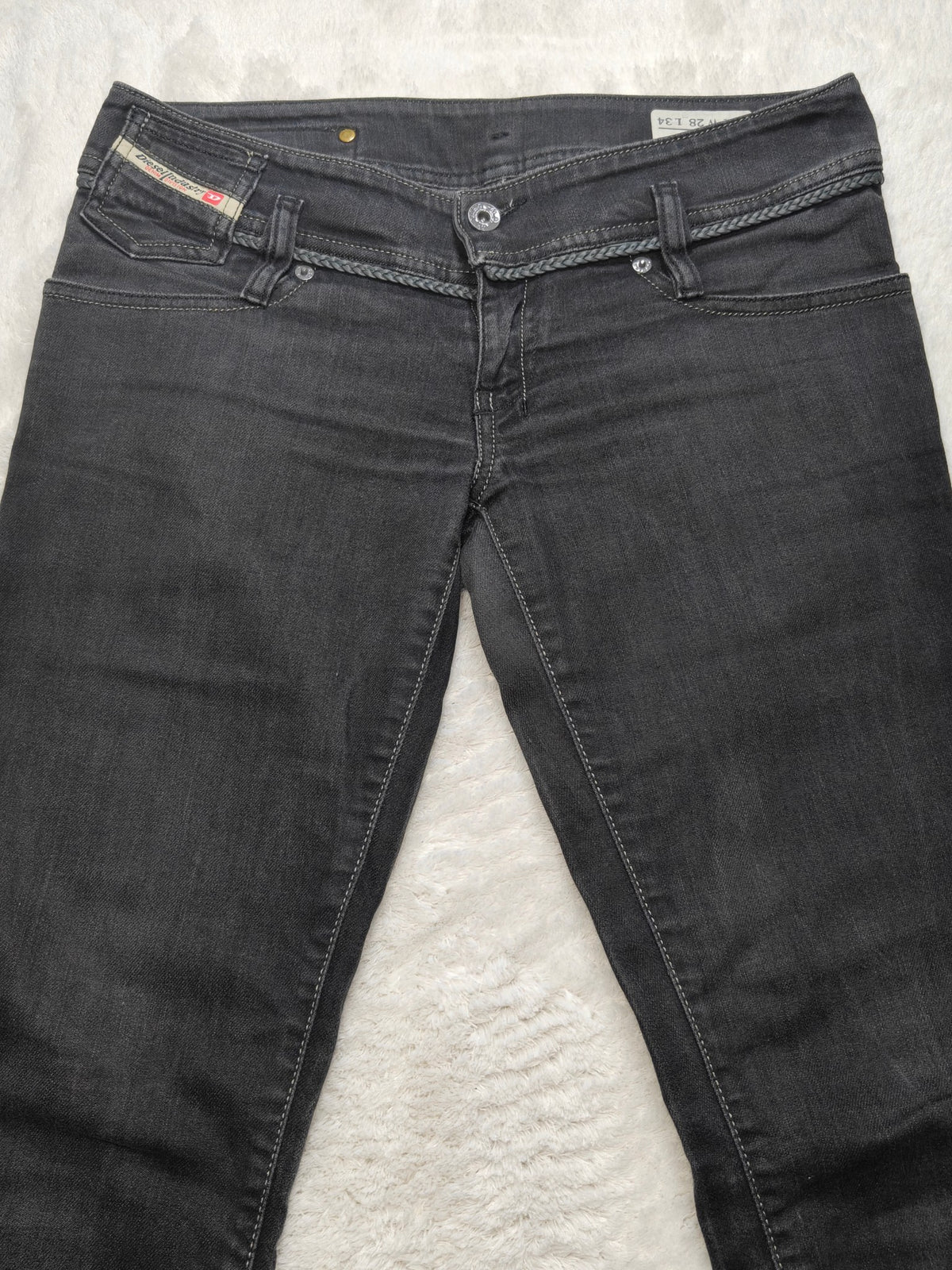 Women Diesel Matic Made in Italy Black 008GX Slim W28 L34 (EU 38 / M) Jeans