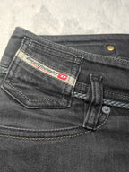 Women Diesel Matic Made in Italy Black 008GX Slim W28 L34 (EU 38 / M) Jeans