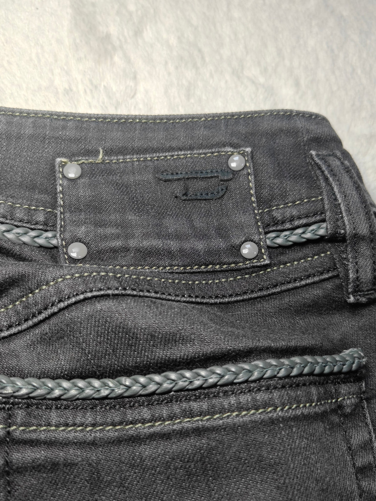 Women Diesel Matic Made in Italy Black 008GX Slim W28 L34 (EU 38 / M) Jeans