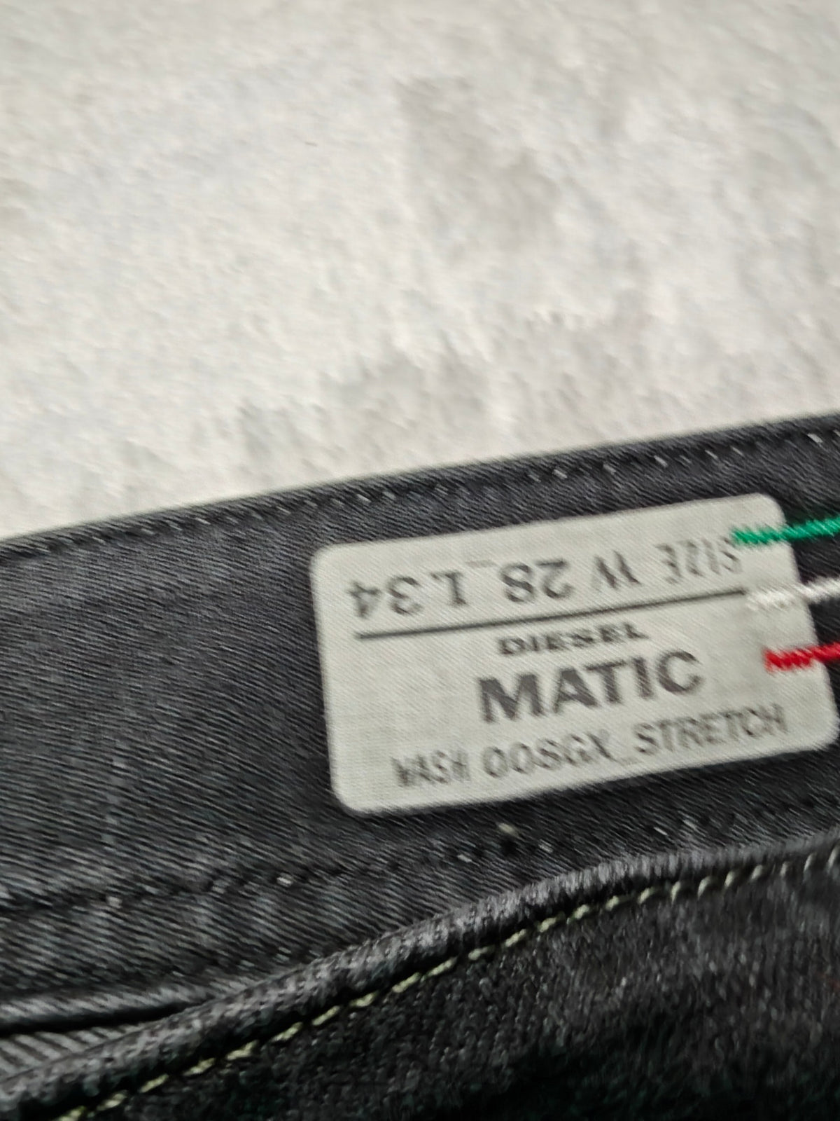 Women Diesel Matic Made in Italy Black 008GX Slim W28 L34 (EU 38 / M) Jeans
