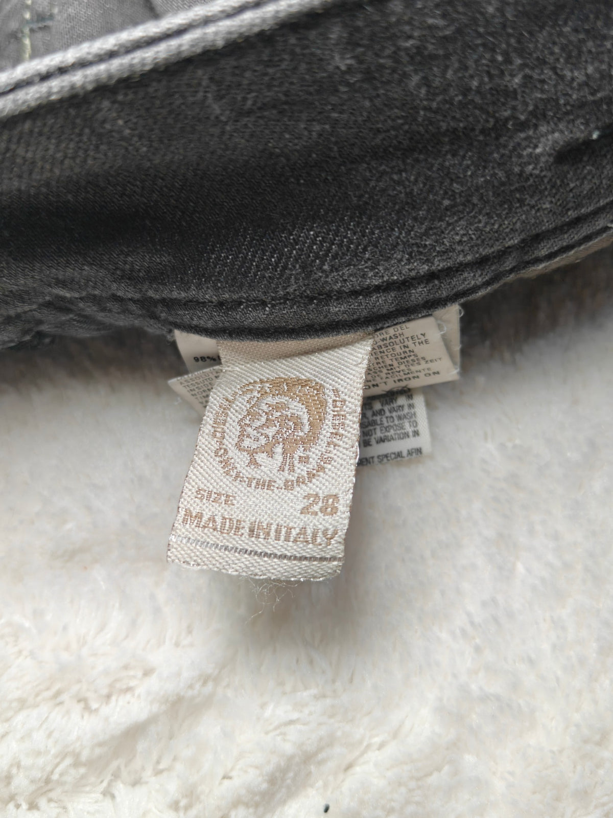 Women Diesel Matic Made in Italy Black 008GX Slim W28 L34 (EU 38 / M) Jeans