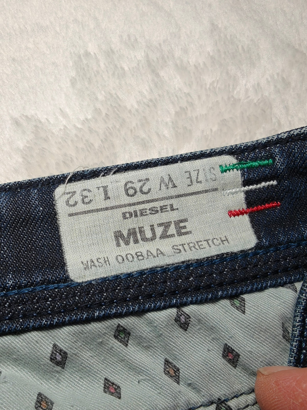 Women Diesel Muze made in Italy, 2007 Dark blue 008AA Straight W29 L30 (EU 38 / M) Jeans