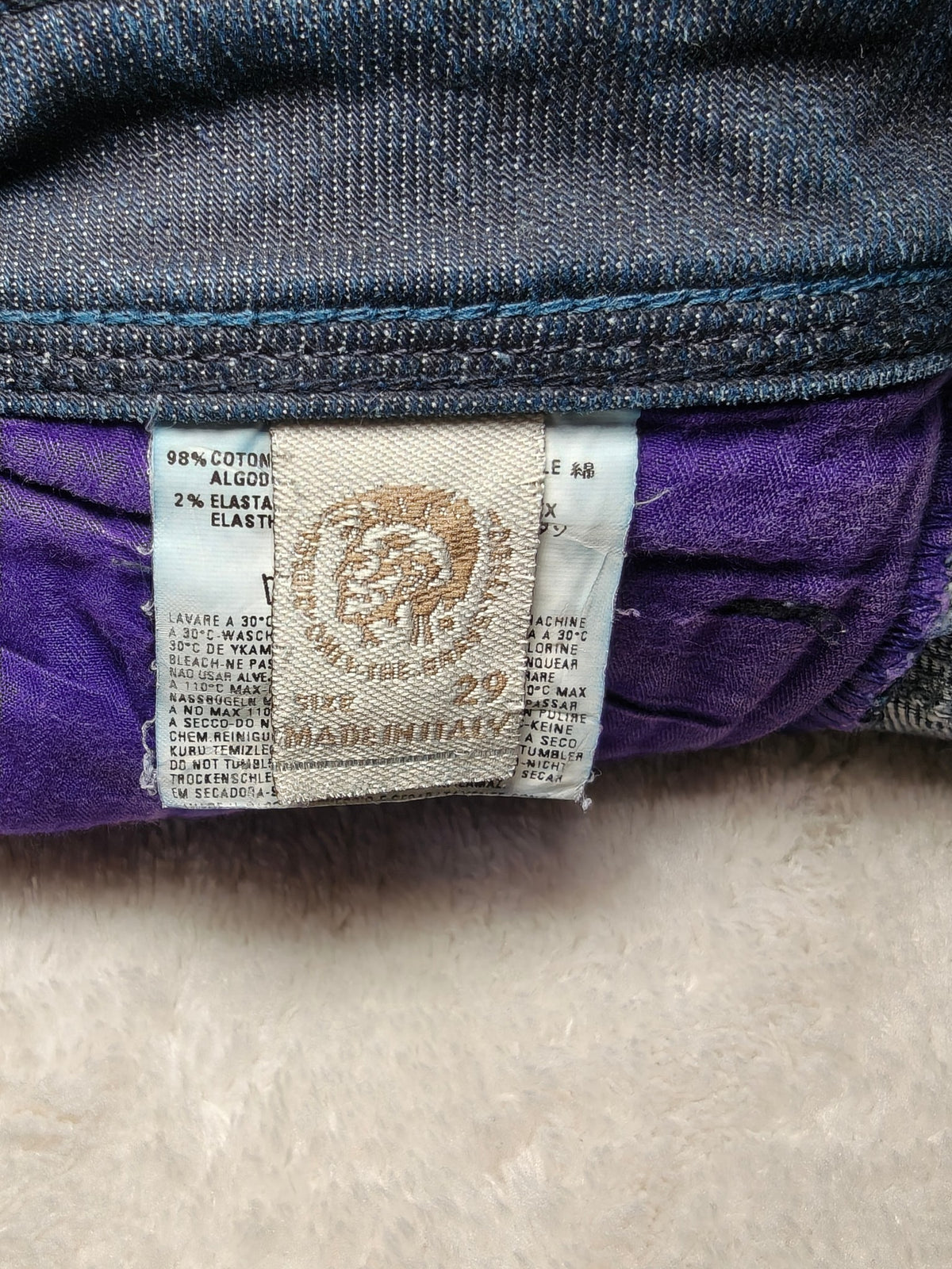 Women Diesel Muze made in Italy, 2007 Dark blue 008AA Straight W29 L30 (EU 38 / M) Jeans