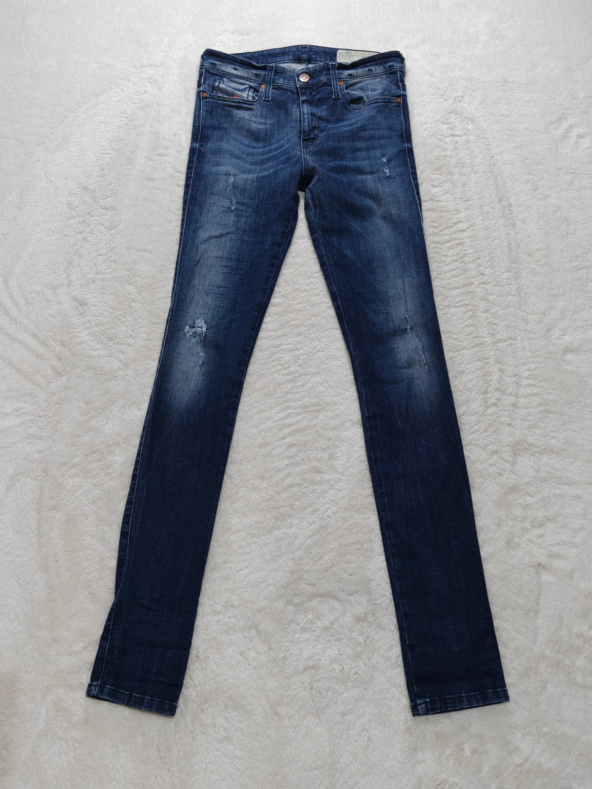 Women Diesel Skinzee Blue 0677R Skinny W27 L34 (EU 36 / S) Y2K Jeans