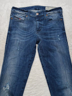 Women Diesel Skinzee Blue 0677R Skinny W27 L34 (EU 36 / S) Y2K Jeans