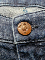 Women Diesel Skinzee Blue 0677R Skinny W27 L34 (EU 36 / S) Y2K Jeans