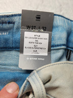 Women G-Star RAW 3301 Cream Skinny W27 L32 (EU 36 / S) Jeans