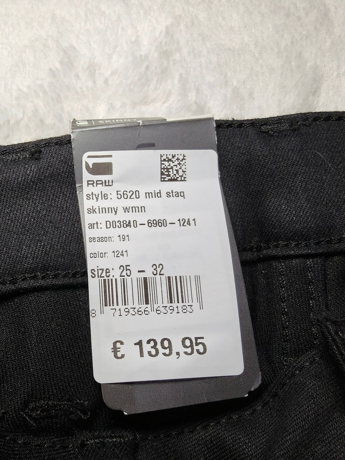 Women G-Star RAW 5620 Black Skinny W25 L32 (EU 34 / XS) Jeans