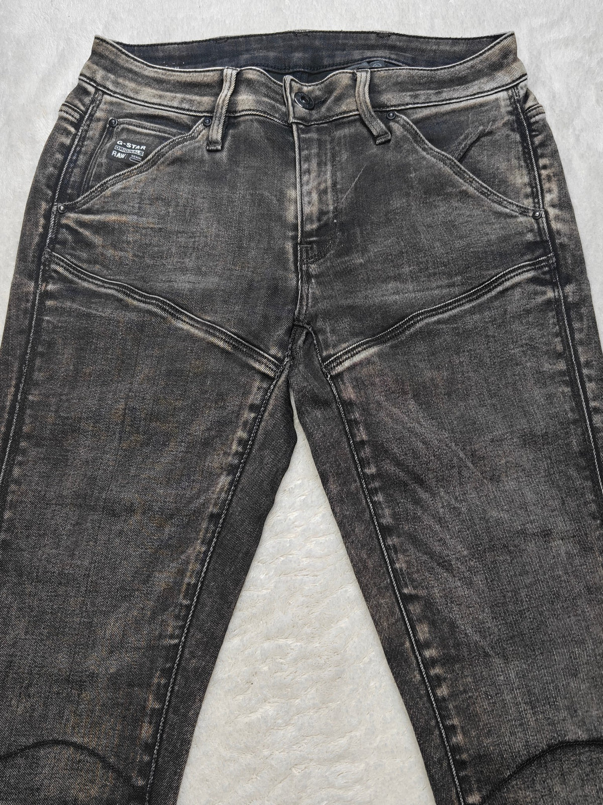 Women G-Star RAW 5620 Black Skinny W25 L32 (EU 34 / XS) Y2K Jeans