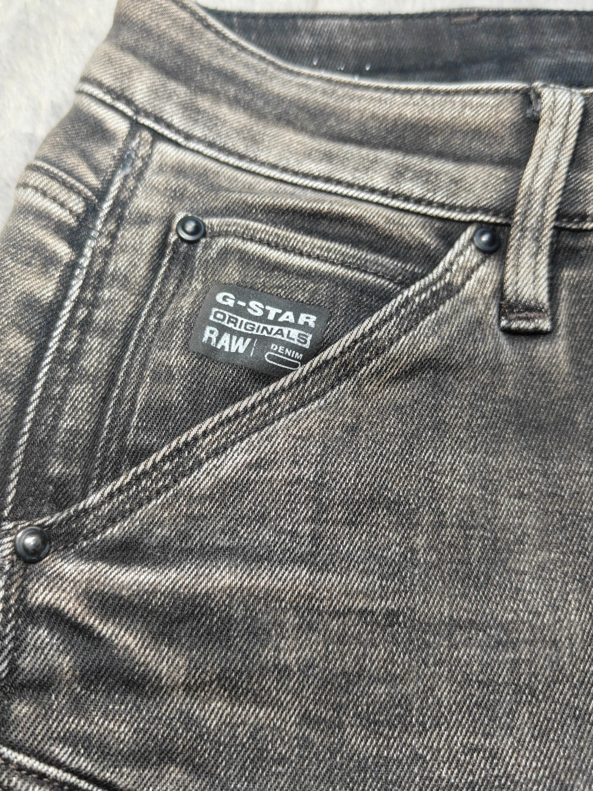 Women G-Star RAW 5620 Black Skinny W25 L32 (EU 34 / XS) Y2K Jeans