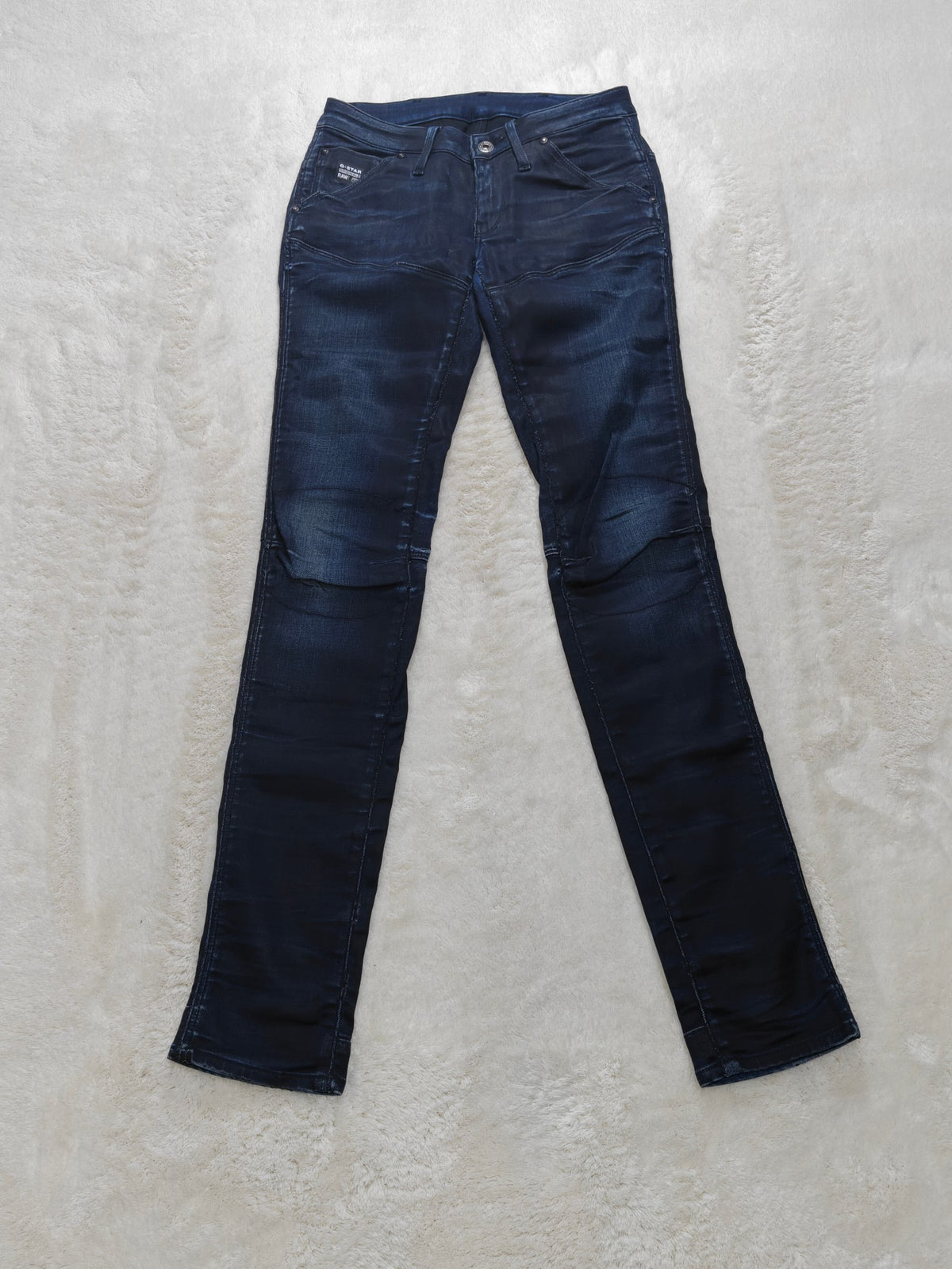 Women G-Star RAW 5620 Dark blue Slim tapered W25 L32 (EU 34 / XS) Y2K Jeans