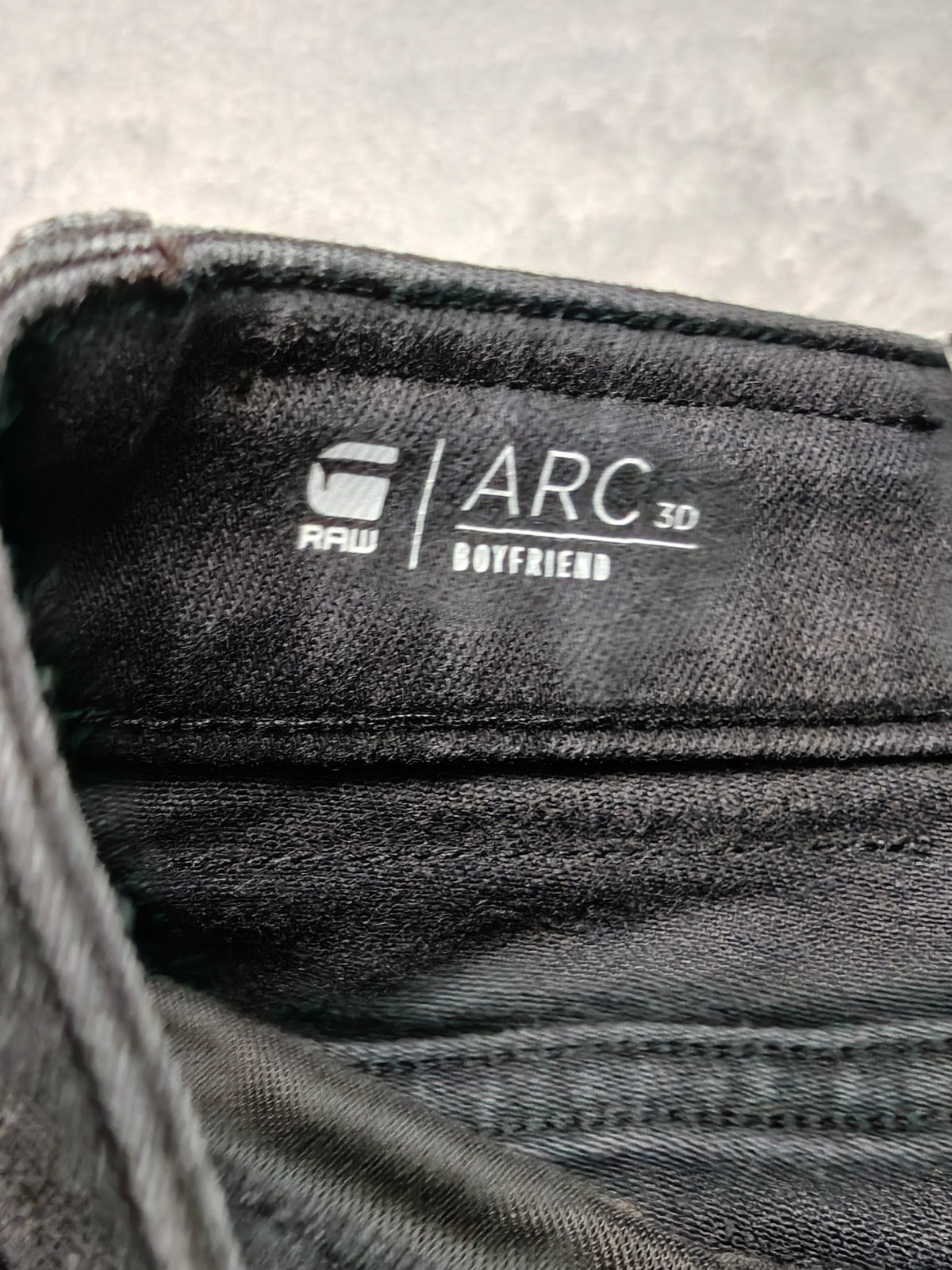 Women G-Star RAW Arc 3D Faded Charcoal Boyfriend W25 L32 (EU 34 / XS) Jeans