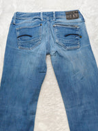 Women G-Star RAW Attacc Blue Straight W28 L30 (EU 38 / M) Y2K Jeans
