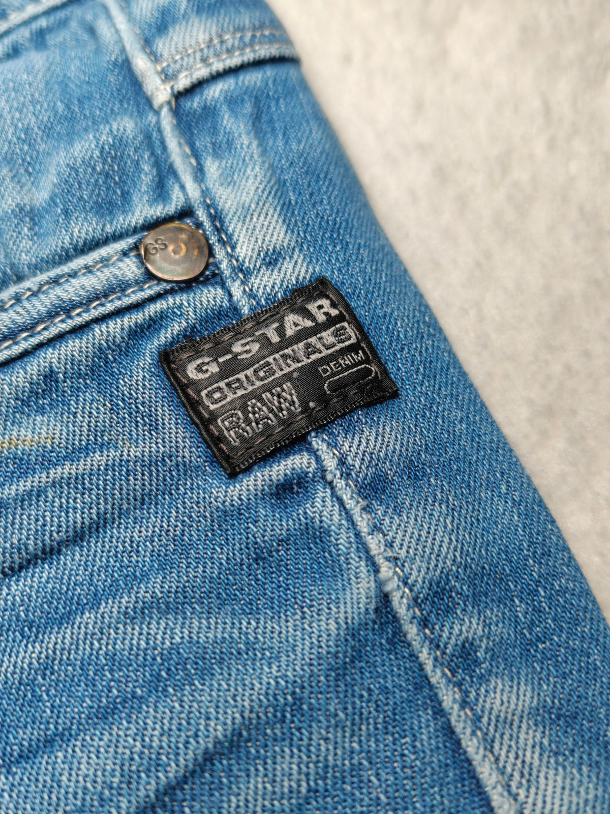 Women G-Star RAW Attacc Blue Straight W28 L30 (EU 38 / M) Y2K Jeans