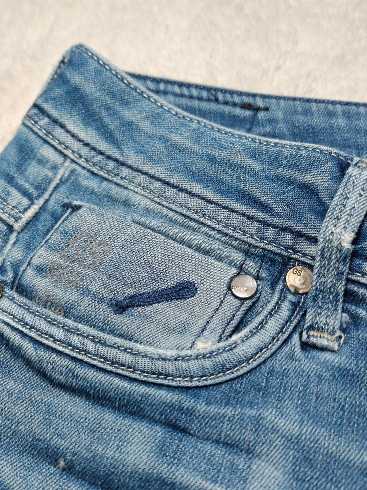 Women G-Star RAW Attacc Blue Straight W28 L30 (EU 38 / M) Y2K Jeans