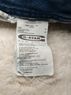Women G-Star RAW Attacc Blue Straight W28 L30 (EU 38 / M) Y2K Jeans